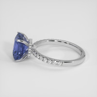 3.00 Ct. Color Change Sapphire Ring, 14K White Gold 4