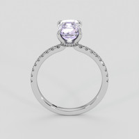 2.07 Ct. Purple Sapphire Ring, 14K White Gold 3