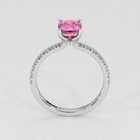 1.33 Ct. Pink Sapphire Ring, 14K White Gold 3