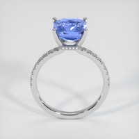 4.08 Ct. Sapphire Ring, 14K White Gold 3