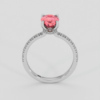 1.74 Ct. Padparadscha Sapphire Ring, 14K White Gold 3