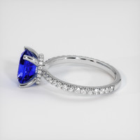 2.75 Ct. Sapphire Ring, 14K White Gold 4