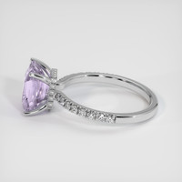 3.55 Ct. Sapphire Ring, 14K White Gold 4