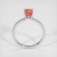 1.60 Ct. Padparadscha Sapphire Ring, 14K White Gold 3