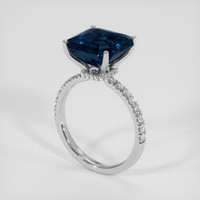 5.70 Ct. Color Change Sapphire Ring, 14K White Gold 2