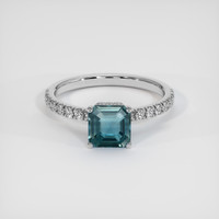 1.36 Ct. Sapphire Ring, 14K White Gold 1