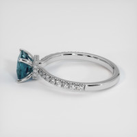 1.36 Ct. Sapphire Ring, 14K White Gold 4
