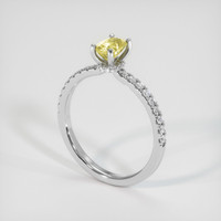 0.57 Ct. Sapphire Ring, 14K White Gold 2