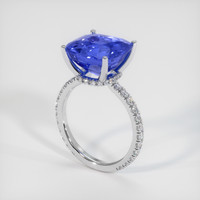 7.12 Ct. Sapphire Ring, 18K White Gold 2
