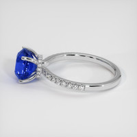 4.07 Ct. Sapphire Ring, 18K White Gold 4