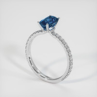 1.95 Ct. Sapphire Ring, 18K White Gold 2