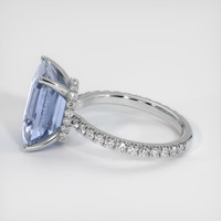 7.02 Ct. Sapphire Ring, 18K White Gold 4