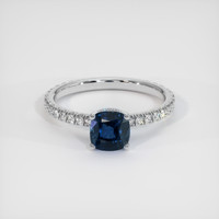 1.29 Ct. Sapphire Ring, 18K White Gold 1