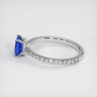 1.15 Ct. Sapphire Ring, 18K White Gold 4