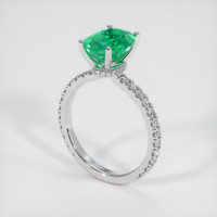 1.69 Ct. Emerald Ring, 18K White Gold 2