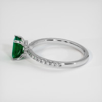 1.33 Ct. Emerald Ring, 18K White Gold 4