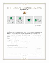 Emerald Ring 4.67 Ct., 18K White Gold Appraisal