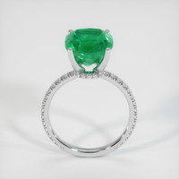 4.93 Ct. Emerald  Ring - 18K White Gold