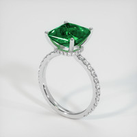 3.73 Ct. Emerald Ring, 18K White Gold 2