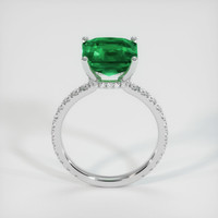 3.73 Ct. Emerald Ring, 18K White Gold 3