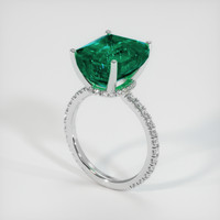 10.48 Ct. Emerald Ring, 18K White Gold 2
