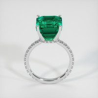 10.48 Ct. Emerald Ring, 18K White Gold 3