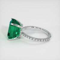 10.48 Ct. Emerald Ring, 18K White Gold 4