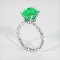 4.62 Ct. Emerald Ring, 18K White Gold 2