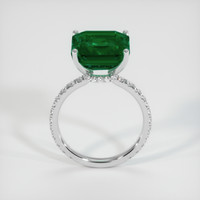 6.60 Ct. Emerald Ring, 18K White Gold 3