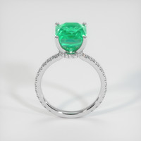 4.55 Ct. Emerald Ring, 18K White Gold 3