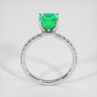 1.57 Ct. Emerald Ring, 18K White Gold 3