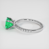 1.57 Ct. Emerald Ring, 18K White Gold 4