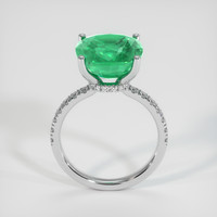 4.95 Ct. Emerald Ring, 18K White Gold 3