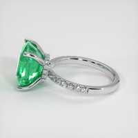 4.95 Ct. Emerald Ring, 18K White Gold 4