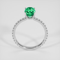 1.46 Ct. Emerald Ring, 18K White Gold 3