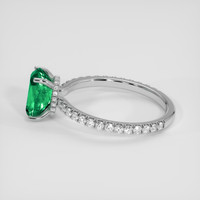 1.46 Ct. Emerald Ring, 18K White Gold 4