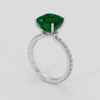 3.46 Ct. Emerald Ring, 18K White Gold 2
