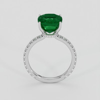 3.46 Ct. Emerald Ring, 18K White Gold 3