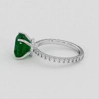 3.46 Ct. Emerald Ring, 18K White Gold 4