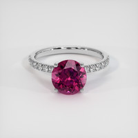 2.43 Ct. Gemstone Ring, 18K White Gold 1