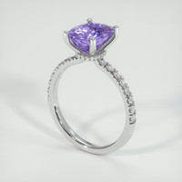 2.39 Ct. Gemstone Ring, 18K White Gold 2