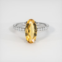 2.92 Ct. Gemstone Ring, 18K White Gold 1