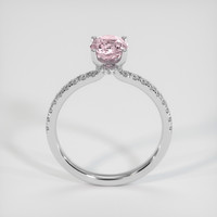 1.08 Ct. Pink Sapphire Ring, 18K White Gold 3
