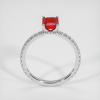 1.20 Ct. Ruby Ring, 18K White Gold 3