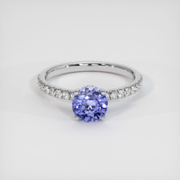 0.94 Ct. Sapphire Ring, 18K White Gold 1