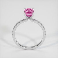 1.73 Ct. Pink Sapphire Ring, 18K White Gold 3