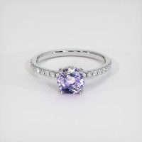 1.32 Ct. Bi Color Sapphire Ring, 18K White Gold 1