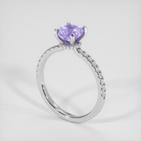 1.32 Ct. Bi Color Sapphire Ring, 18K White Gold 2