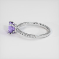 1.32 Ct. Bi Color Sapphire Ring, 18K White Gold 4