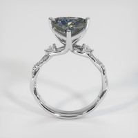 4.10 Ct. Bi Color Sapphire Ring, 18K White Gold 3